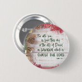 KJV Bibelvers Weihnachten Button (Vorne & Hinten)
