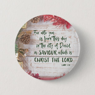 KJV Bibelvers Weihnachten Button