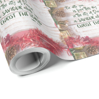 KJV Bible Verse Weihnachten Geschenkpapier