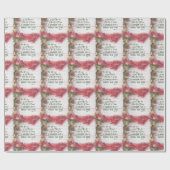 KJV Bible Verse Weihnachten Geschenkpapier (Flach)