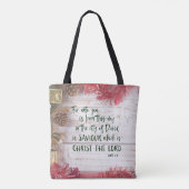 KJV Christmas Bible Verse Tasche (Rückseite)