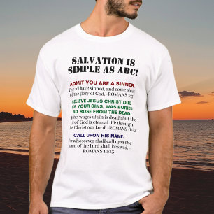 KJV Evangelium ABCs Christliche Glaubenssinnung Je T-Shirt