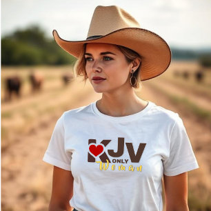 KJV Frau - Rotes Herz T-Shirt