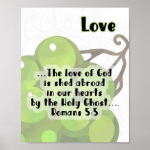 KJV Fruit of the Spirit Poster - Liebe