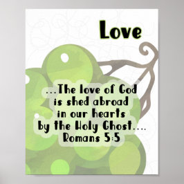 KJV Fruit of the Spirit Poster - Liebe