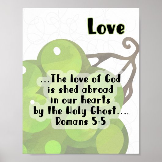 KJV Fruit of the Spirit Poster - Liebe (Vorne)