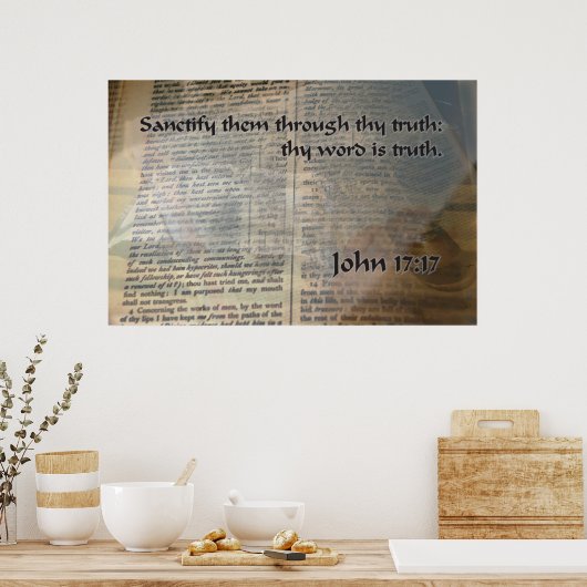 KJV John 17 17 Poster (Küche)