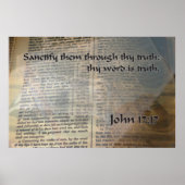 KJV John 17 17 Poster (Vorne)
