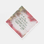 KJV Luke Bible Verse Weihnachten Serviette (Ecke)