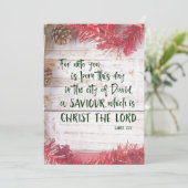 KJV Scripture Christmas Feiertagskarte (Stehend Vorderseite)