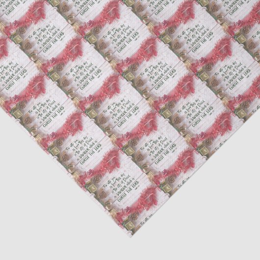 KJV Scripture Christmas Seidenpapier (Ausschnitt)