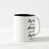 KJV Scripture Tasse - Freude am Herrn immer (VorderseiteRechts)
