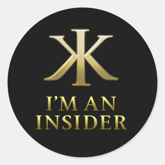 KKI-Aufkleber Runder Aufkleber (Vorderseite)