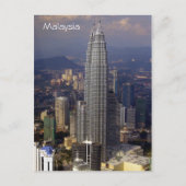 KL malay skyline Postkarte (Vorderseite)
