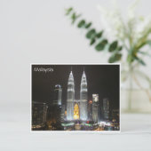 kl towers malaysia postkarte (Stehend Vorderseite)