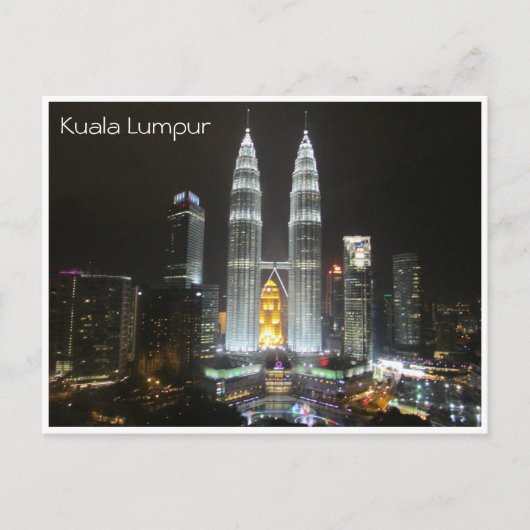 kl towers Nacht Postkarte (Vorderseite)