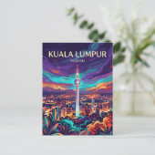 KL-Turm Malaysia Postkarte (Stehend Vorderseite)