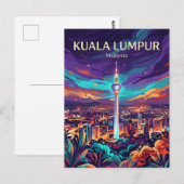 KL-Turm Malaysia Postkarte (Vorne/Hinten)