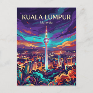 KL-Turm Malaysia Postkarte