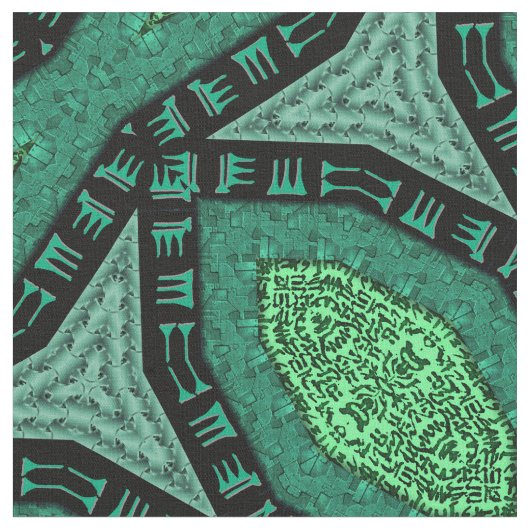 Klaatu Aqua und Grün Stoff (Nahaufnahme)