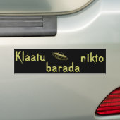 Klaatu barada nikto Autoaufkleber (Auf Auto)