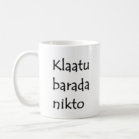 klaatu barada nikto kaffeetasse (Links)