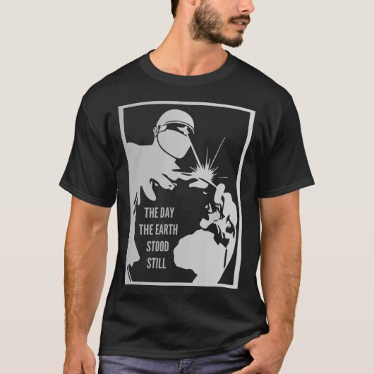 Klaatu Barada Nikto Robot Gort SiFi T-Shirt (Vorderseite)