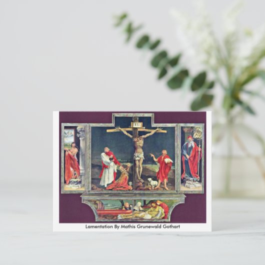 Klage von Mathis Grunewald Gothart Postkarte (Stehend Vorderseite)