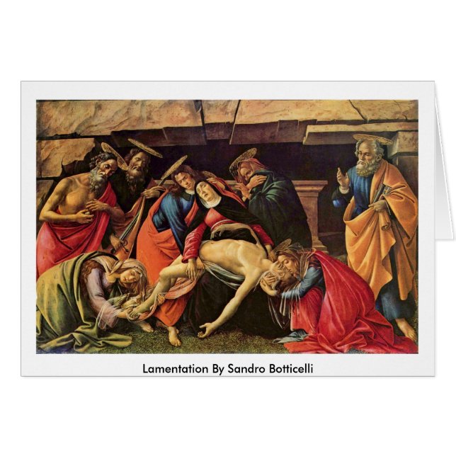 Klage von Sandro Botticelli (Vorderseite (Horizontal))