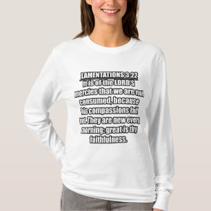 Klagelieder 3:22-23 KJV Bibelvers T-Shirt