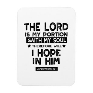 Klagelieder 3:24 Der Herr ist mein Teil Zitate Magnet