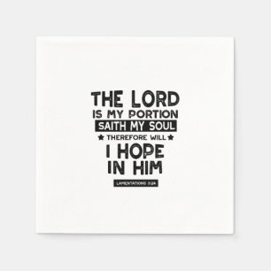Klagelieder 3:24 Der Herr ist mein Teil Zitate Serviette