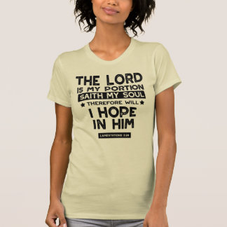 Klagelieder 3:24 Der Herr ist mein Teil Zitate T-Shirt