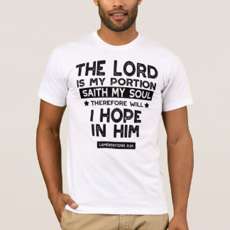 Klagelieder 3:24 Der Herr ist mein Teil Zitate T-Shirt