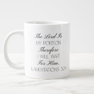 Klagelieder 3:24 Hoffnung Bibelvers Tasse