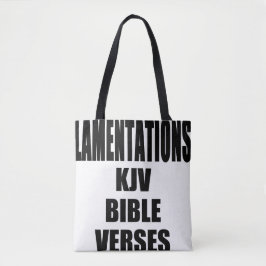 Klagelieder KJV Bibelverse Vertikale Fette Schrift Tasche