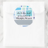 Klagemauer-Israel-Bar-Schläger Mitzvah antworten Runder Aufkleber (Tasche)