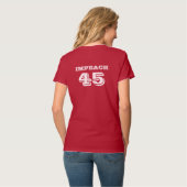 "Klagen Sie 45" Anti-Trumpf an T-Shirt (Rückseite Vollansicht)