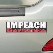 Klagen Sie Bernanke an Autoaufkleber (Auf Auto)