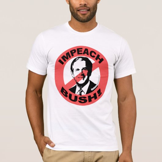 Klagen Sie Bush an T-Shirt (Vorderseite)