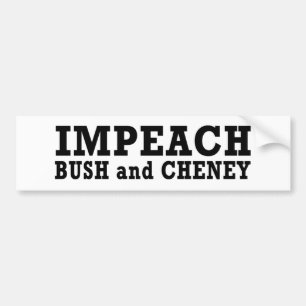 Klagen Sie Bush u. Cheney an Autoaufkleber