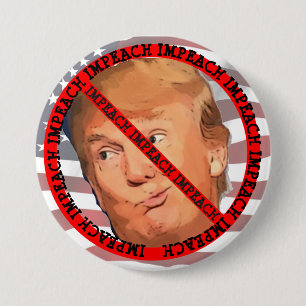 Klagen Sie Donald- Trumpknopf an Button