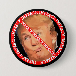 Klagen Sie Donald- Trumpknopf an Button
