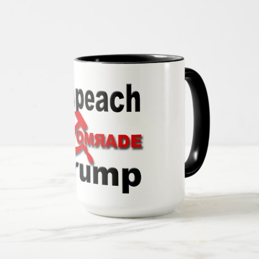 Klagen Sie Kameraden Trump an Tasse (VorderseiteRechts)