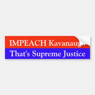 Klagen Sie Kavanaugh an - das Oberste Autoaufkleber