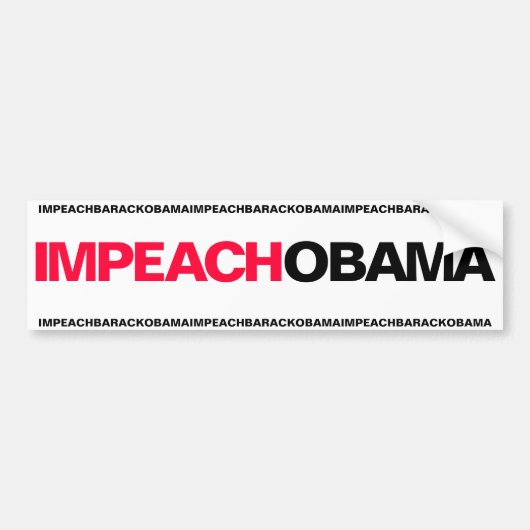 KLAGEN SIE OBAMA AN AUTOAUFKLEBER (Vorne)