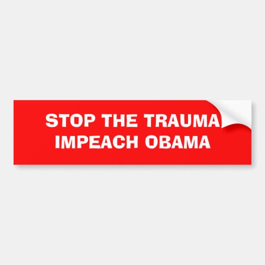KLAGEN SIE OBAMA AN AUTOAUFKLEBER (Vorne)