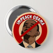 Klagen Sie Obama an Button (Vorne & Hinten)