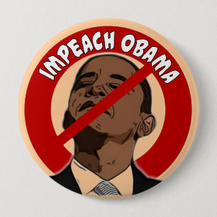 Klagen Sie Obama an Button