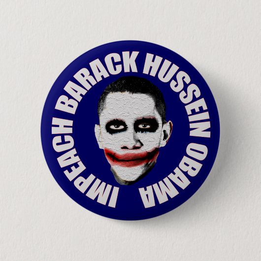 Klagen Sie Obama an Button (Vorderseite)
